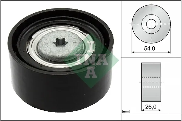 Rolo parasita da correia de transmissão 532067210 INA