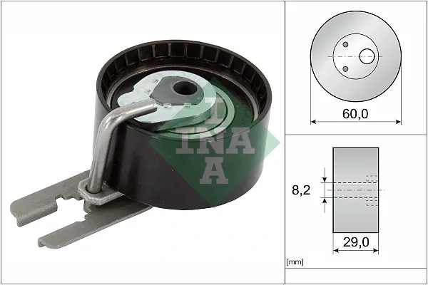 Rolo de reguladora de tensão da correia do mecanismo de distribuição de gás MINI Cooper R56