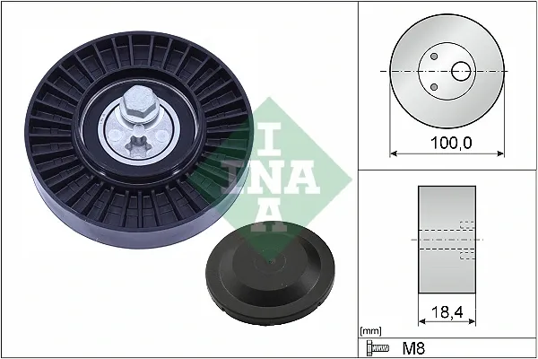 Rolo de reguladora de tensão da correia de transmissão 531096610 INA