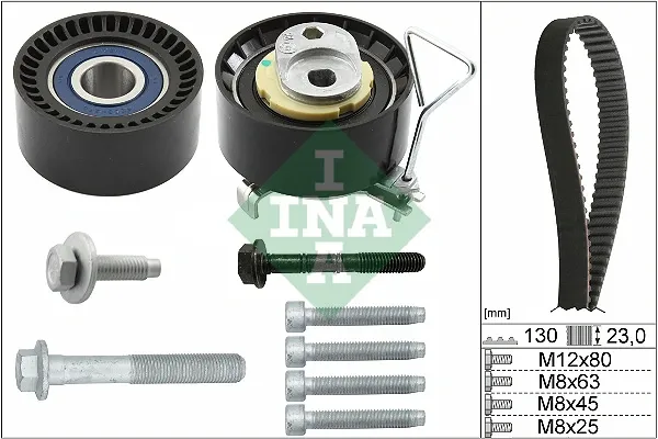 Correia do mecanismo de distribuição de gás, kit 530074610 INA