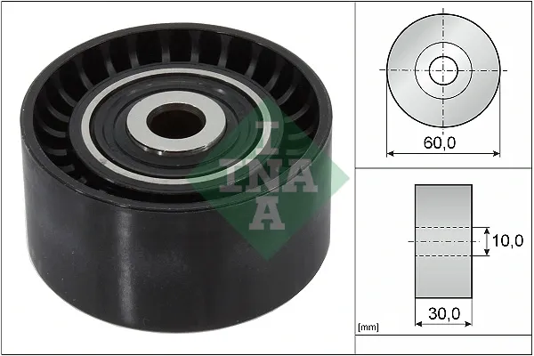Rolo parasita da correia do mecanismo de distribuição de gás Ford Focus 2 DA, HCP, DP
