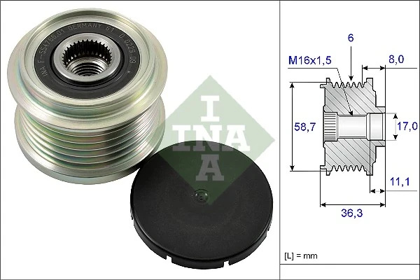 535 0160 10 INA polia do gerador