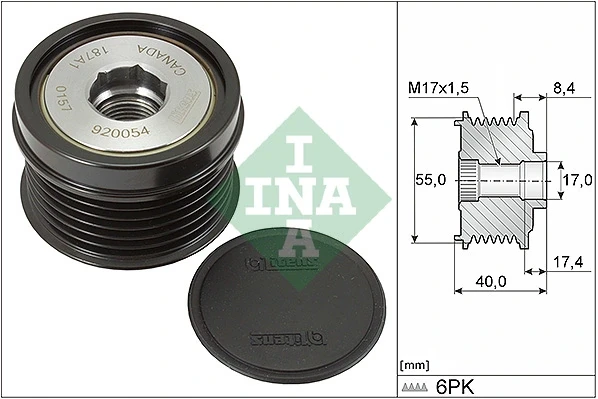 Polia do gerador para Subaru Forester (S13, SJ)