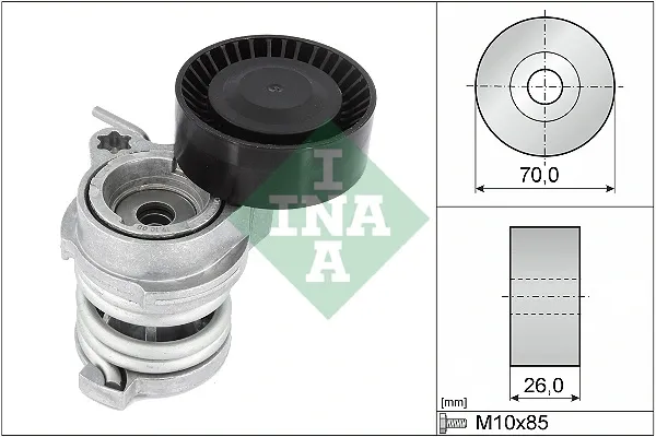 Reguladora de tensão da correia de transmissão 534070810 INA