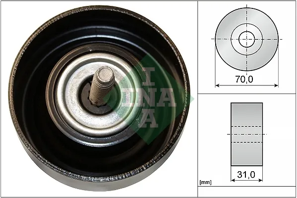 Rolo de reguladora de tensão da correia de transmissão 532061410 INA