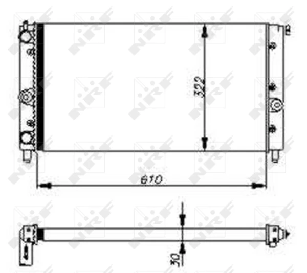 7691274 Fiat/Alfa/Lancia radiador de esfriamento de motor