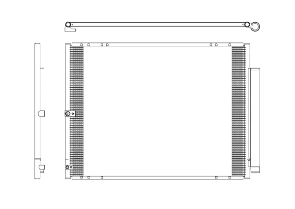 Radiador de aparelho de ar condicionado Lexus RX 300/330/350/400H