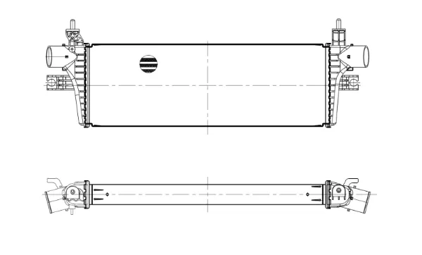 Radiador de intercooler Toyota Hilux GUN12, GUN13