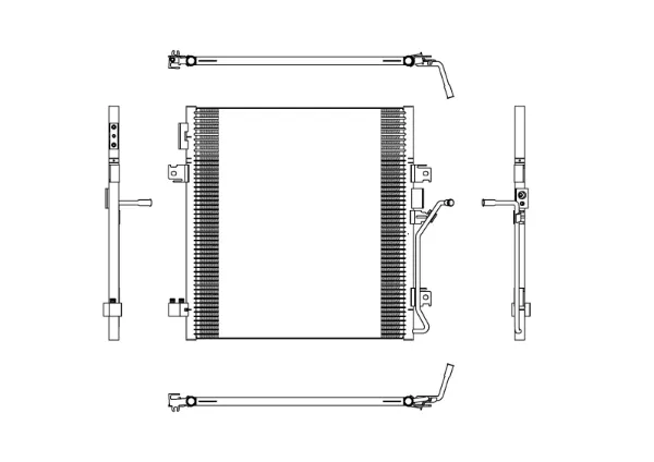 Radiador de aparelho de ar condicionado 68033237AA Chrysler