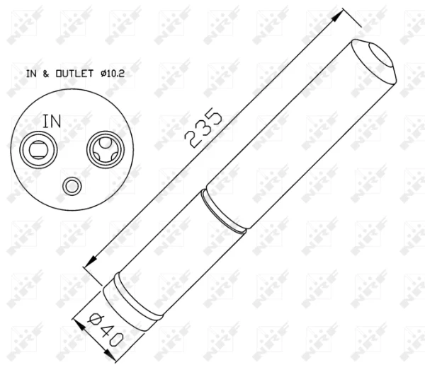 Tanque de recepção do secador de aparelho de ar condicionado para Peugeot 4007 (GP)