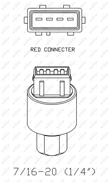 Sensor de pressão absoluta de aparelho de ar condicionado Peugeot 405 2 4B