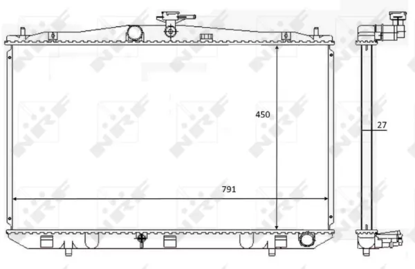 Radiador de esfriamento de motor Lexus RX 270/350/450H