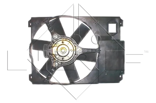 Ventilador elétrico de esfriamento montado (motor + roda de aletas) esquerdo para Peugeot 807  E