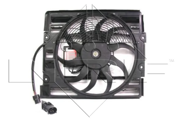 Difusor do radiador de esfriamento, montado com motor e roda de aletas 47481 NRF