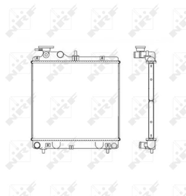 Radiador de esfriamento de motor para Hyundai Atos (MX)
