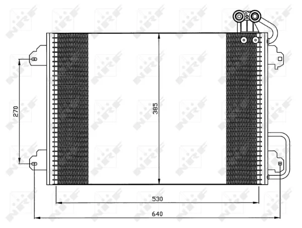 Radiador de aparelho de ar condicionado Renault Scenic 1 JA0, JA1, FA0