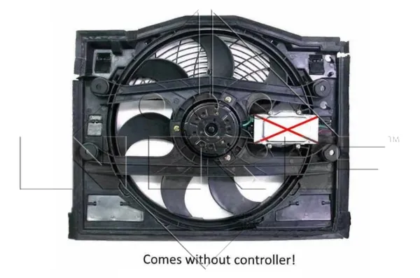 Difusor do radiador de esfriamento, montado com motor e roda de aletas 47027 NRF