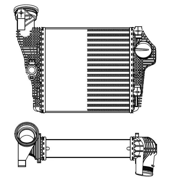 Radiador de intercooler 309025 NRF