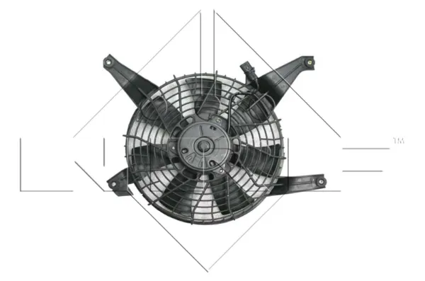 Difusor do radiador de aparelho de ar condicionado, montado com roda de aletas e o motor 47468 NRF