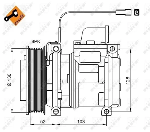 Compressor de aparelho de ar condicionado 811057002 VAG