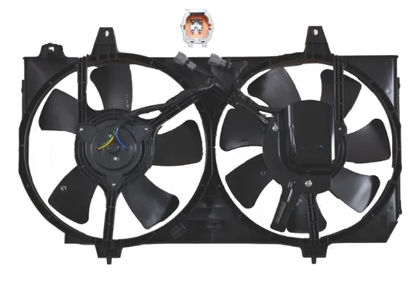 Ventilador elétrico de esfriamento montado (motor + roda de aletas) Nissan Primera P12