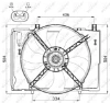Ventilador elétrico de esfriamento montado (motor + roda de aletas) 47473 NRF