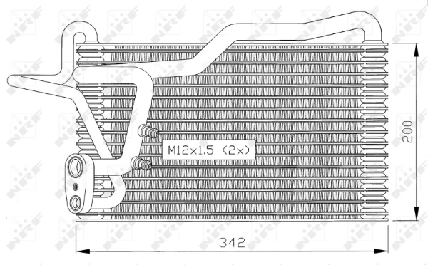 Vaporizador de aparelho de ar condicionado para Audi 90 (89, 89Q, 8A, B3)