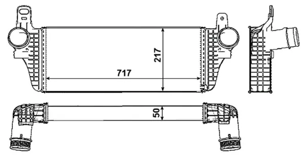 Radiador de intercooler 30466 NRF