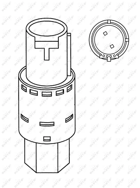 Sensor de pressão absoluta de aparelho de ar condicionado Ford Focus 2 DA, HCP, DP