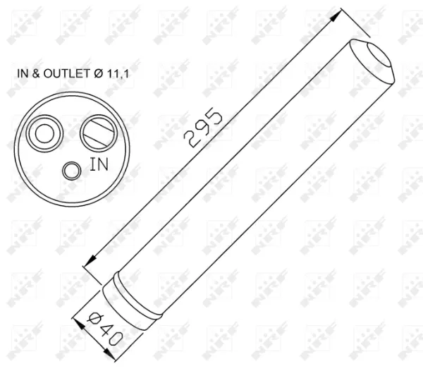 Tanque de recepção do secador de aparelho de ar condicionado Mercedes Sprinter 906