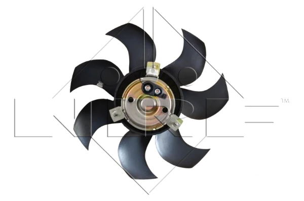 Ventilador elétrico de esfriamento montado (motor + roda de aletas) para Volkswagen Transporter 