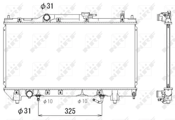 1640022080 Toyota radiador de esfriamento de motor