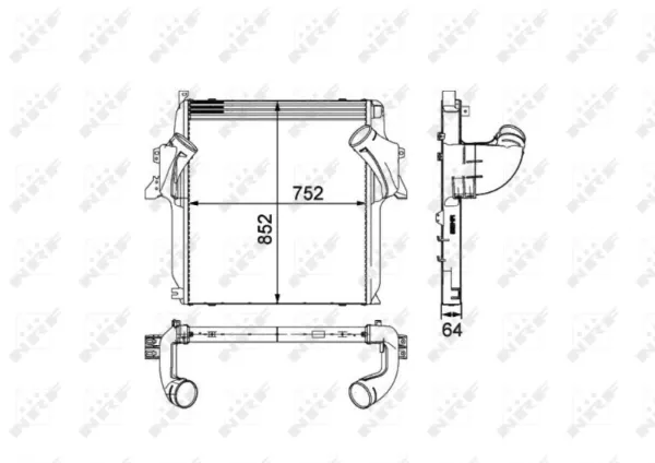 Radiador de intercooler 30905 NRF