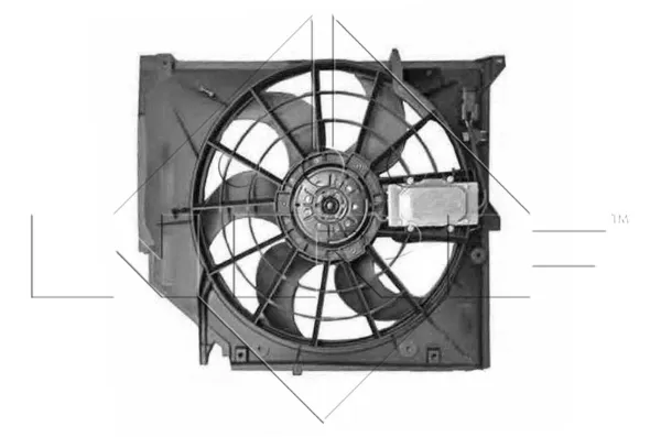 Difusor do radiador de esfriamento, montado com motor e roda de aletas 47026 NRF