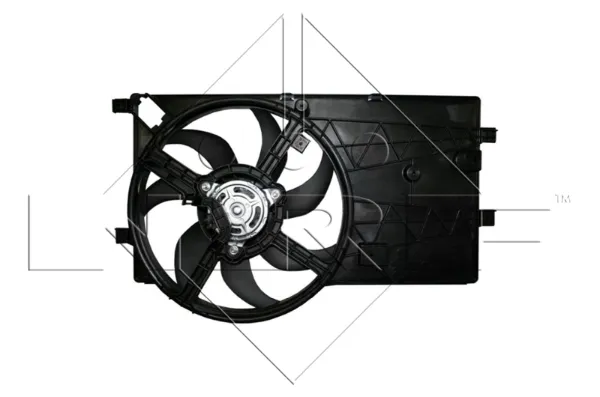 Difusor do radiador de esfriamento, montado com motor e roda de aletas 47353 NRF