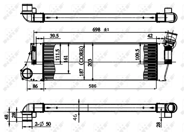 Radiador de intercooler para Renault Megane (EM0)