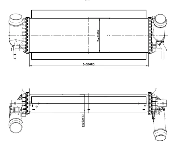 Radiador de intercooler Nissan Navara NP300 IV