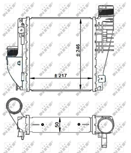 Radiador de intercooler Citroen C3 2R, 2C