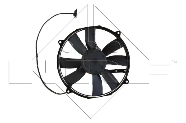 Ventilador elétrico de esfriamento montado (motor + roda de aletas) Mercedes C W202