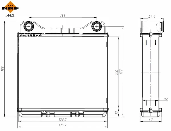 Radiador de forno (de aquecedor) para Audi A8 (4D2, 4D8)