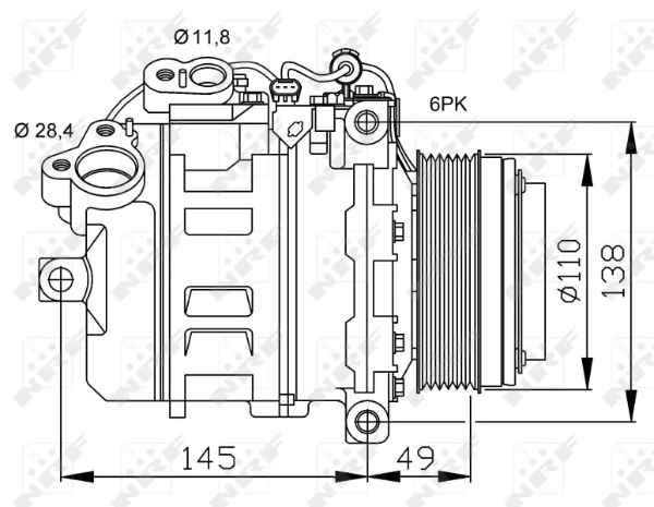 Compressor de aparelho de ar condicionado на BMW X1 (E84)