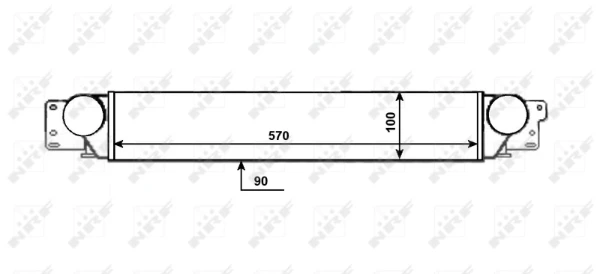 Radiador de intercooler para Opel Antara (L07)