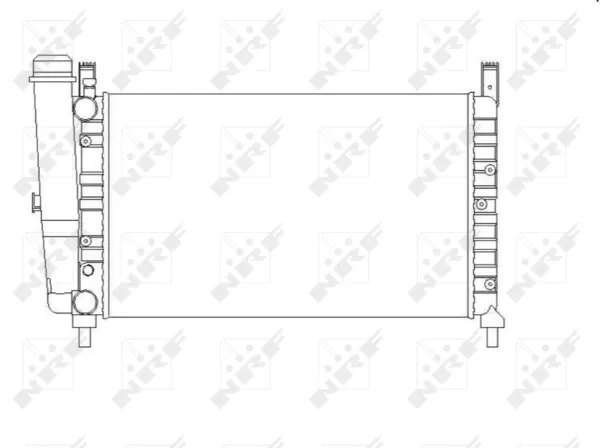 Radiador de esfriamento de motor 54701 NRF