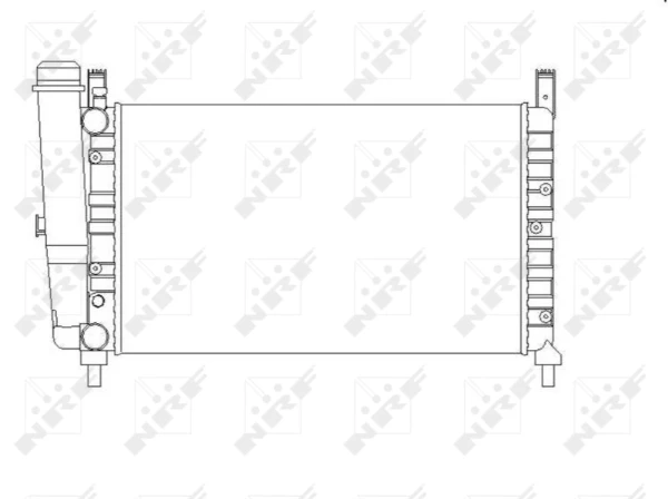 Radiador de esfriamento de motor para Fiat Fiorino (146)