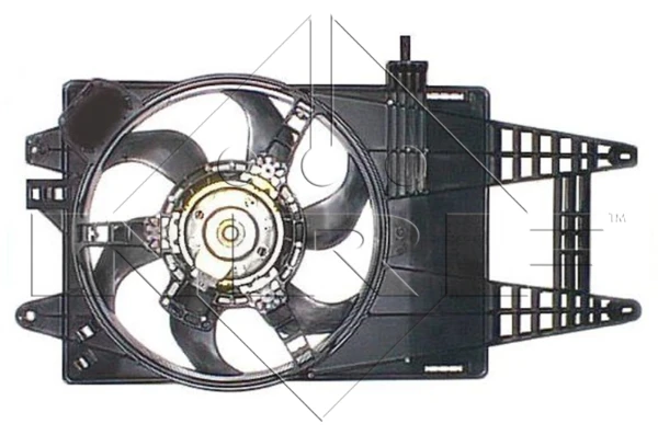 46745051 Fiat/Alfa/Lancia difusor do radiador de esfriamento, montado com motor e roda de aletas