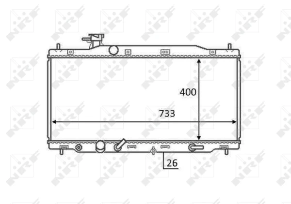 Radiador de esfriamento de motor para Honda CR-V (RE)