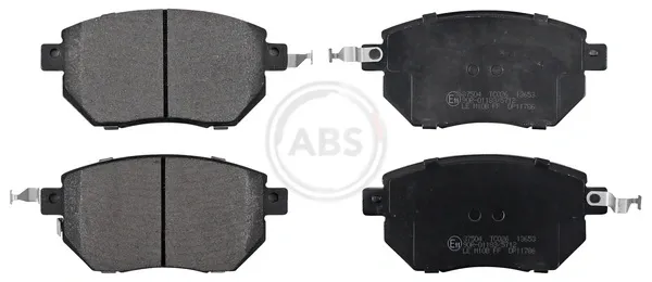 Sapatas do freio dianteiras de disco 37504 ABS
