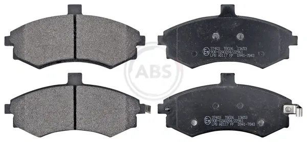 Sapatas do freio dianteiras de disco 37403 ABS