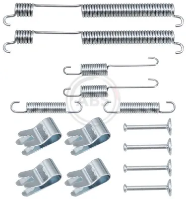 Kit de montagem das sapatas traseiras de tambor Skoda Rapid NH3, NK3, NK6