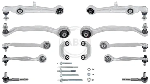 Kit de braços oscilantes de suspensão dianteira 219916 ABS